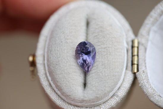 Load image into Gallery viewer, 1.61ct pear deep purple sapphire
