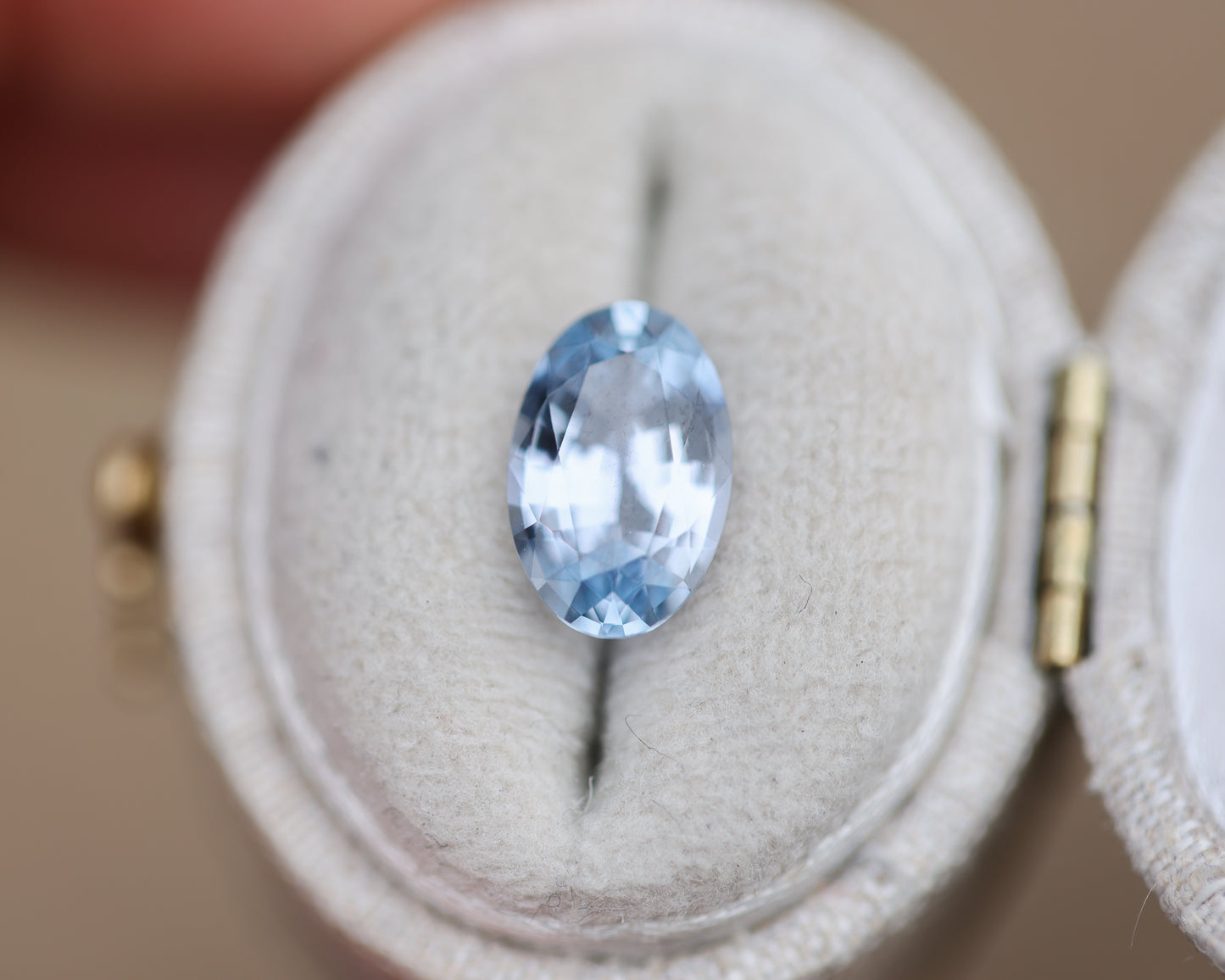 2.4ct oval light blue sapphire