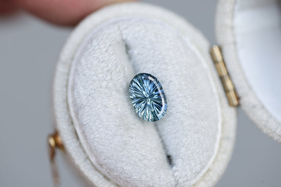 1.19ct oval blue sapphire - Starbrite cut by John Dyer