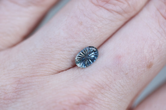 1.19ct oval blue sapphire - Starbrite cut by John Dyer