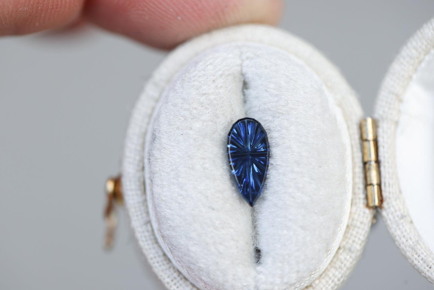 .78ct pear blue sapphire - Starbrite cut by John Dyer