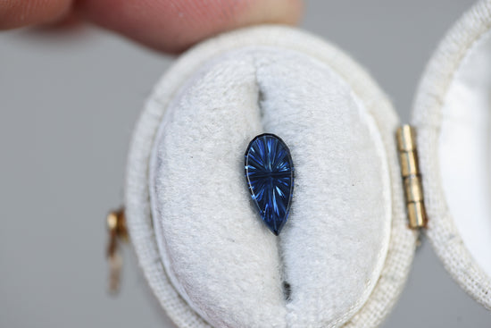 .78ct pear blue sapphire - Starbrite cut by John Dyer