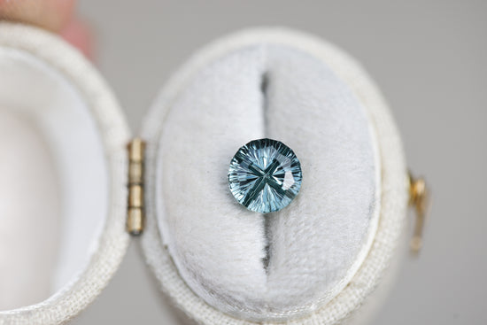 2.05ct round blue sapphire - Starbrite cut by John Dyer