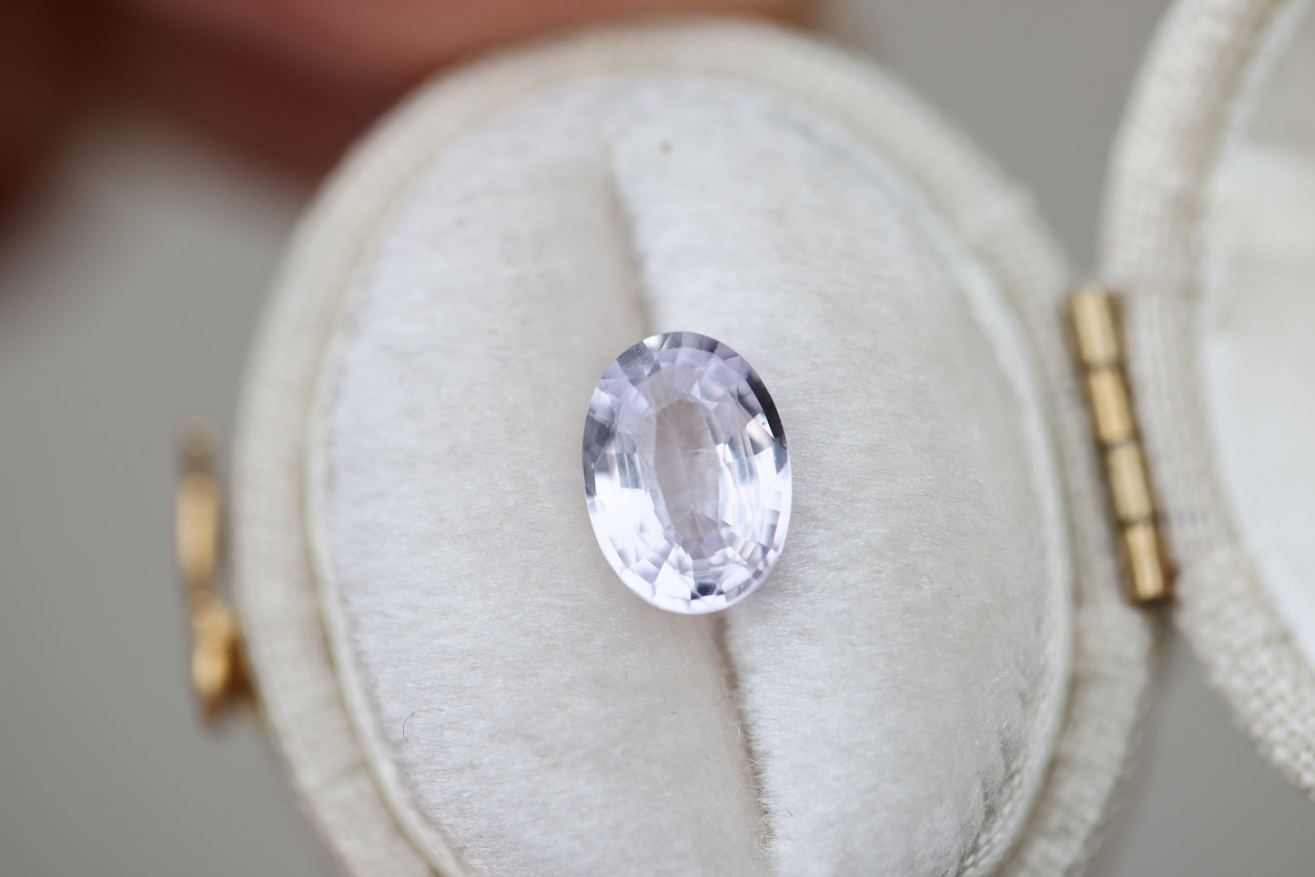 1.63ct oval light pink sapphire