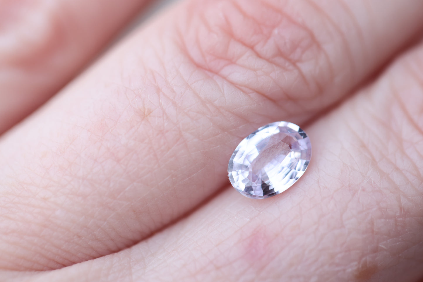 1.63ct oval light pink sapphire