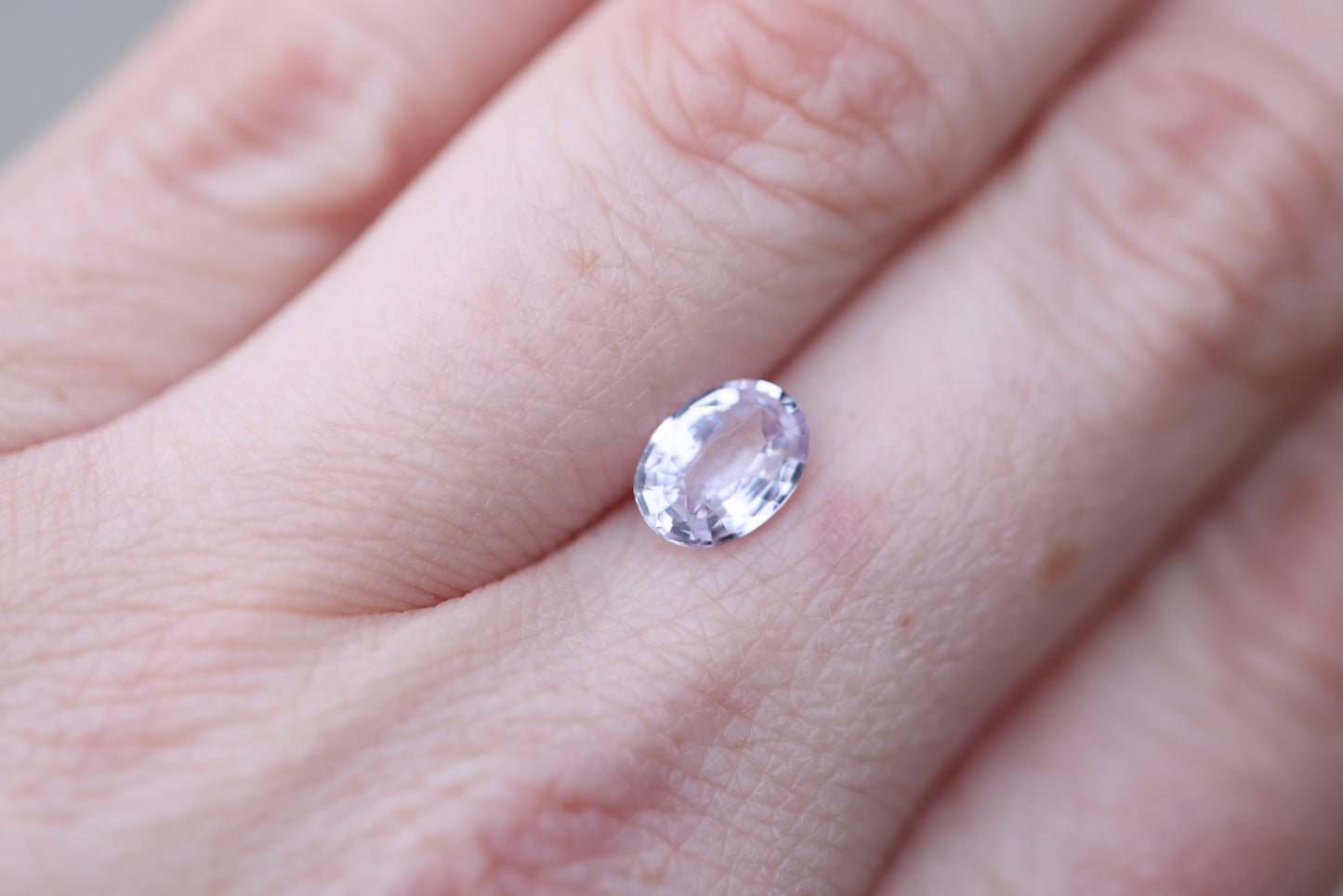 1.63ct oval light pink sapphire