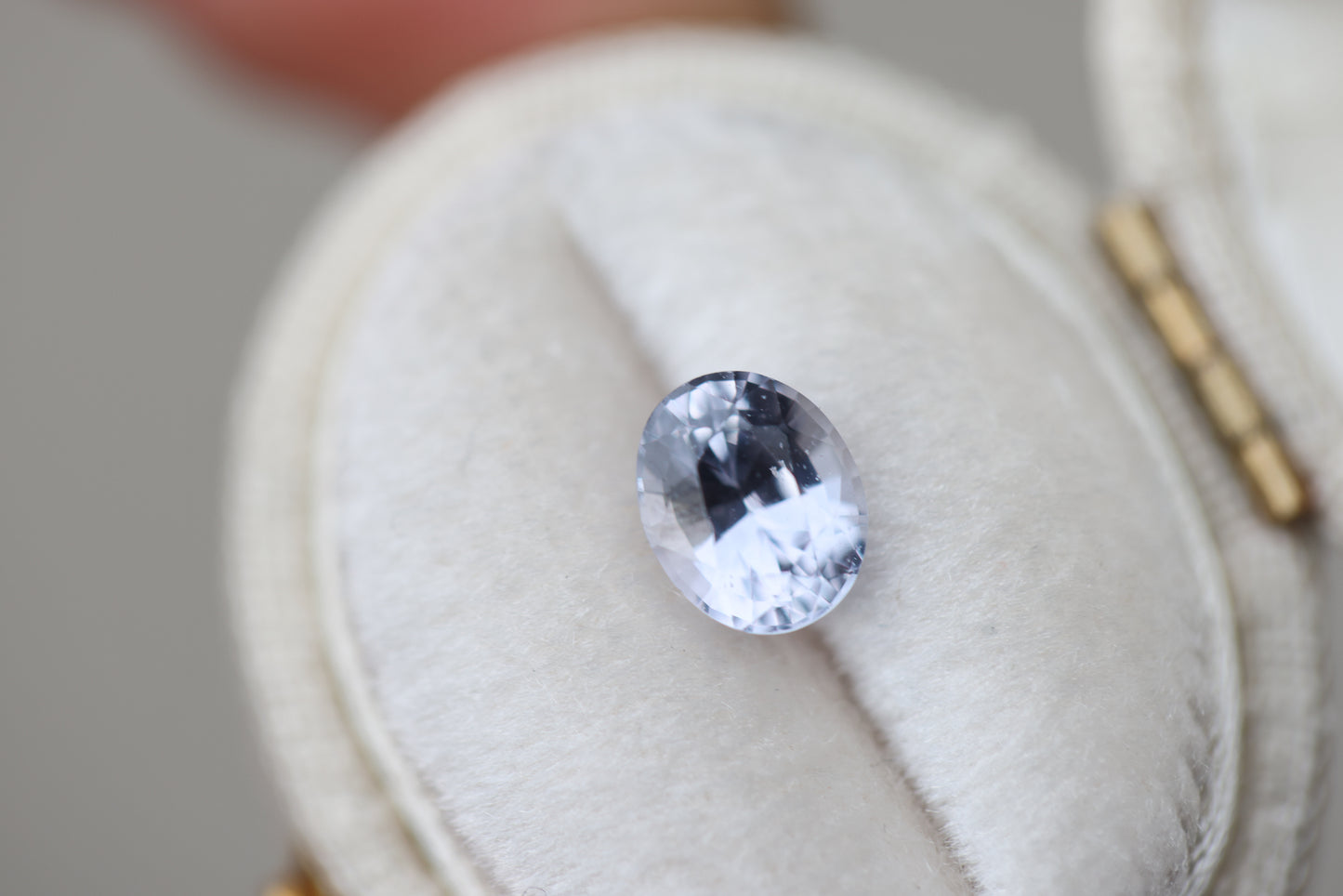 1.49ct oval light blue purple sapphire