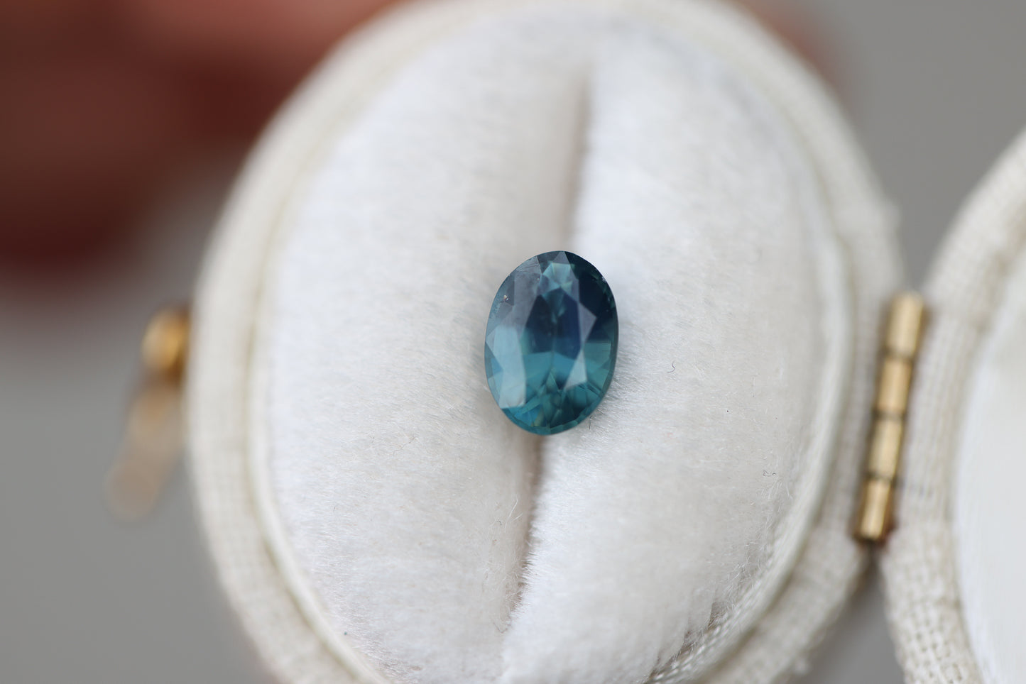 1.19ct oval blue teal sapphire