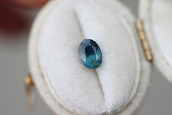 1.19ct oval blue teal sapphire