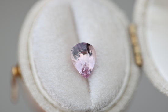 1.58ct pear light pink rose sapphire