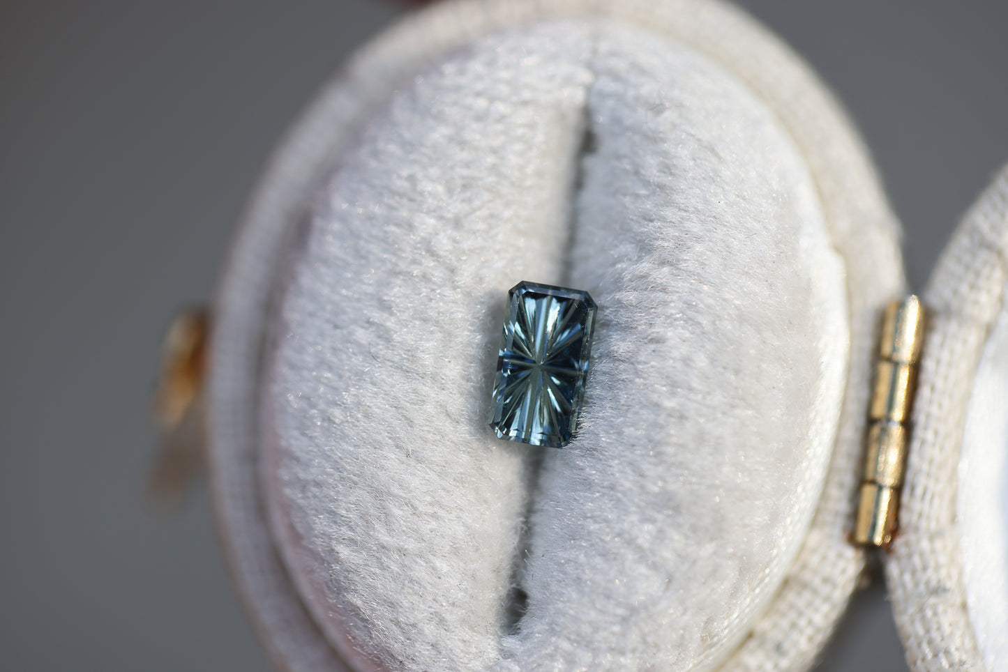 .52ct rectangle teal sapphire - Starbrite cut by John Dyer