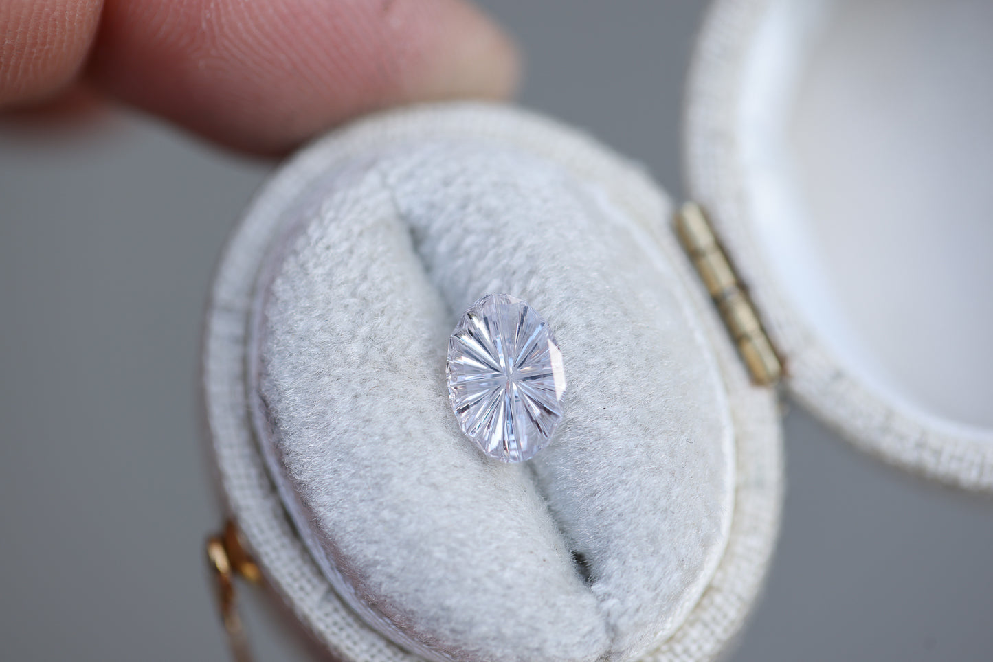 1.22ct oval light pink sapphire - Starbrite cut by John Dyer