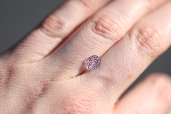 1.1ct oval pink sapphire - Starbrite cut by John Dyer