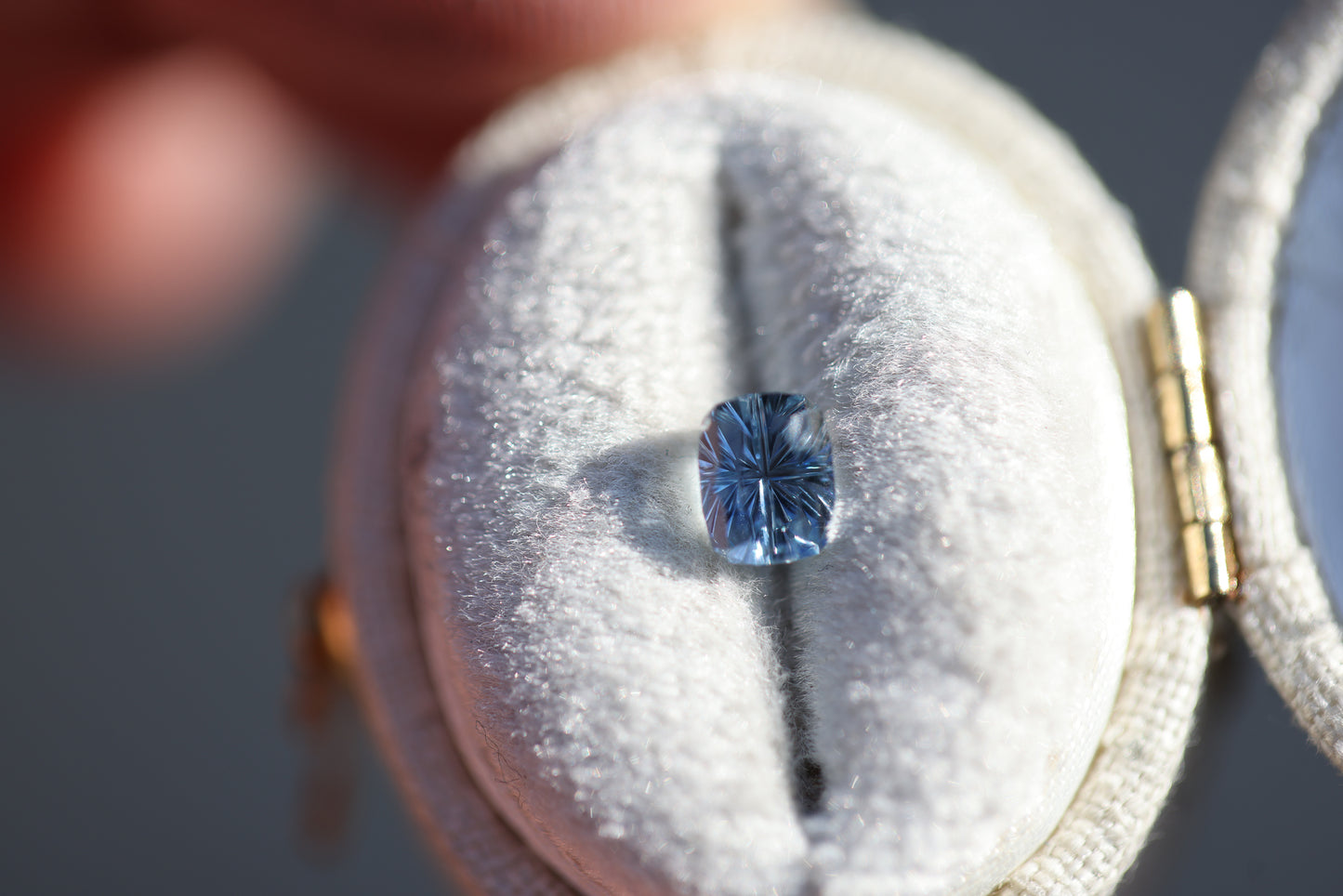 .98ct cushion cut blue sapphire - Starbrite cut by John Dyer
