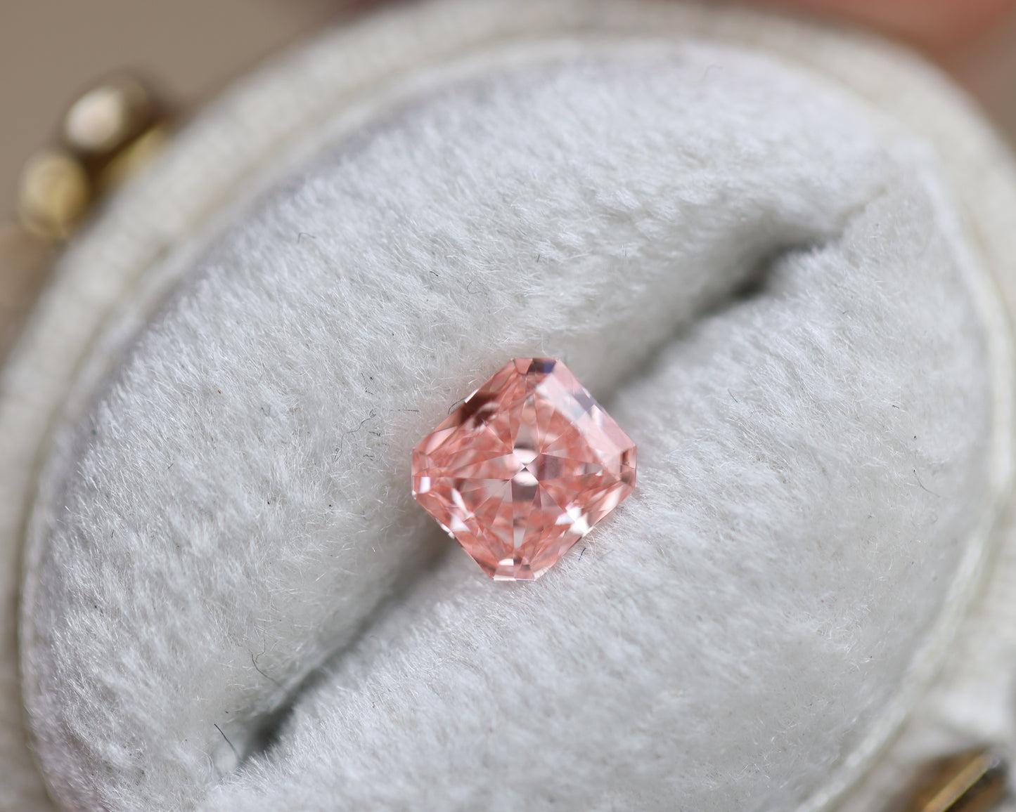 .69ct radiant lab pink diamond