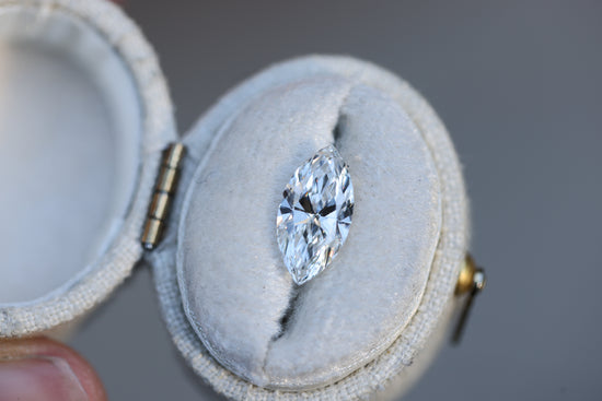 2.01ct marquise lab diamond, E VS1