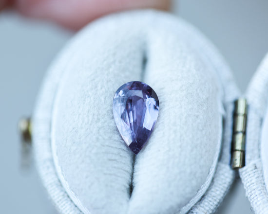 1.52ct pear purple sapphire