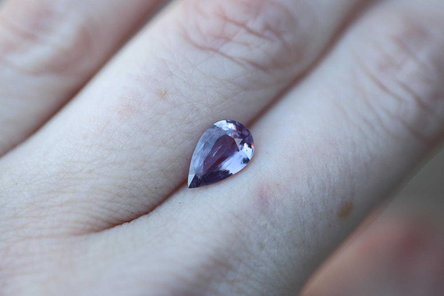 1.52ct pear purple sapphire