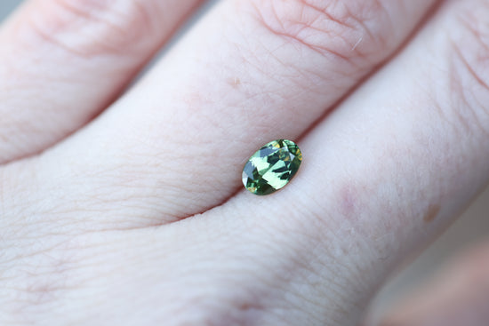 1.61ct oval green sapphire