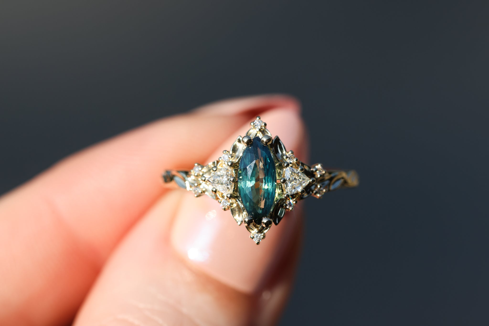 Briar Rose Three Stone (setting only) – Oore Jewelry