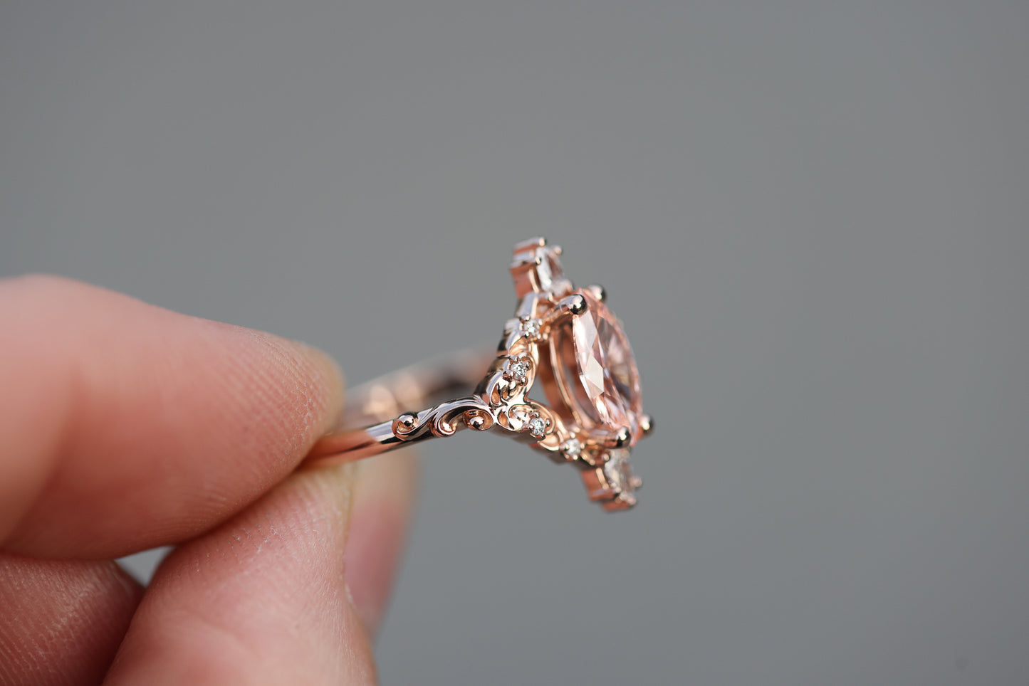 READY TO SHIP, Size 6.75 14k rose gold