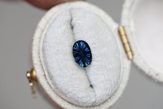 .69ct oval blue sapphire, Starbrite cut by John Dyer