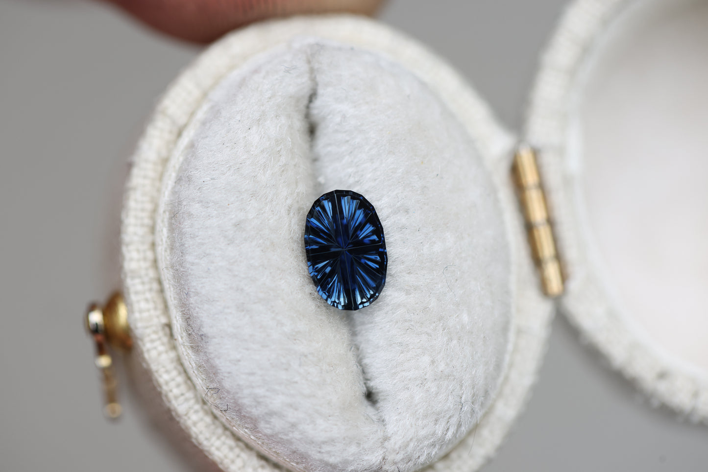 .69ct oval blue sapphire, Starbrite cut by John Dyer