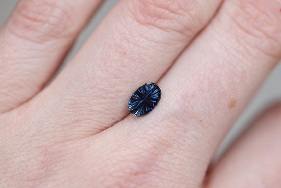 .69ct oval blue sapphire, Starbrite cut by John Dyer