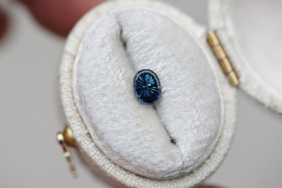 .54ct oval blue sapphire, Starbrite cut John Dyer