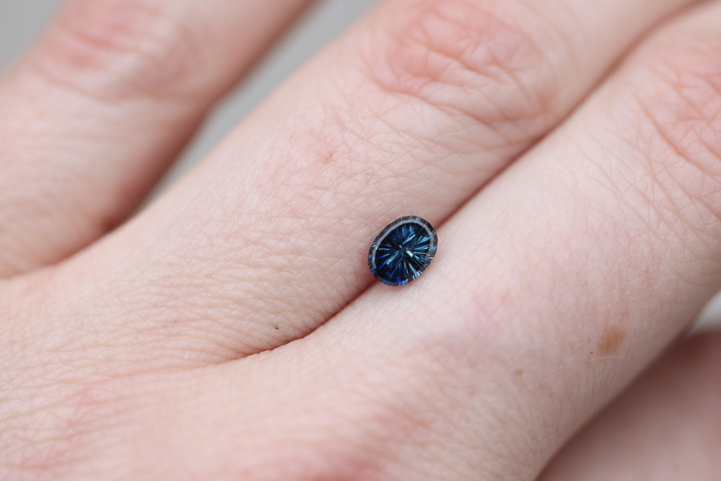 .54ct oval blue sapphire, Starbrite cut John Dyer