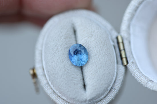 1.49ct oval blue purple sapphire