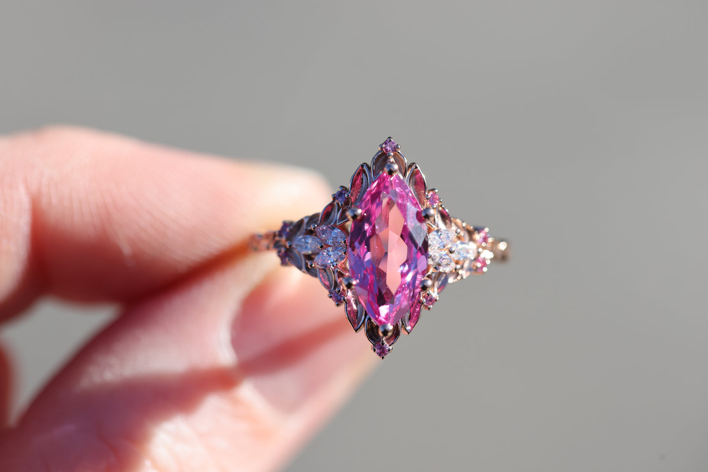 Briar Rose Starlight with 12x6mm marquise