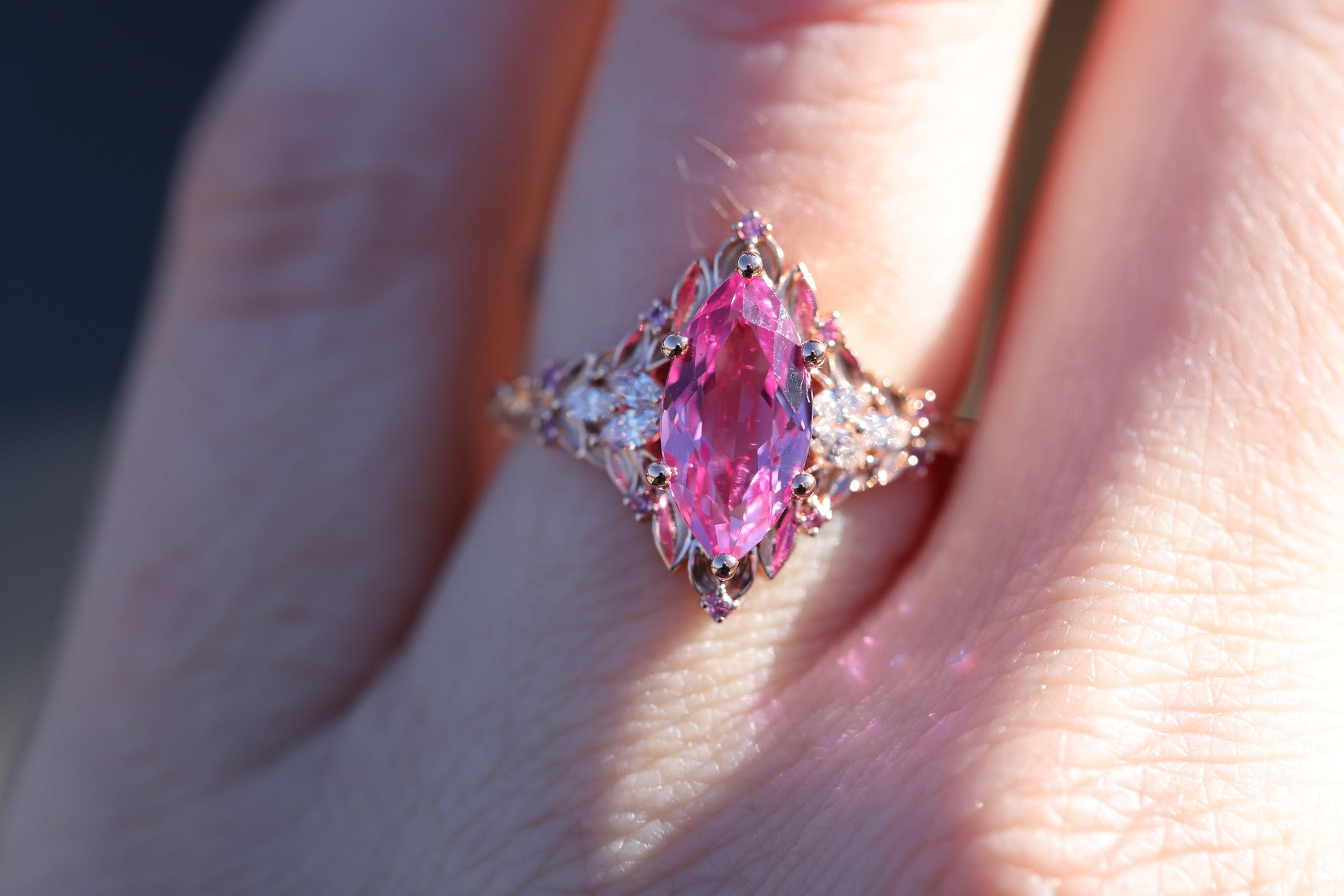 Customize your own Briar Rose Starlight with 12x6mm marquise