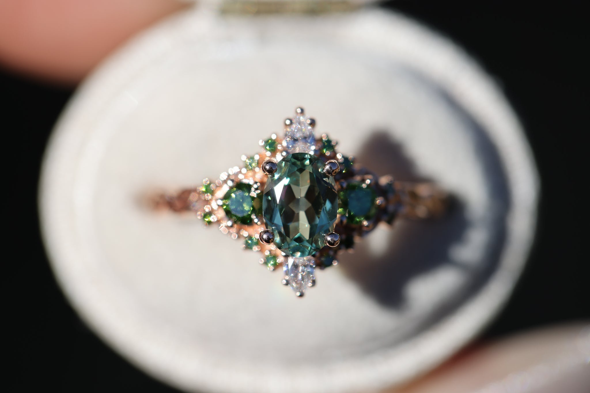 Sparkle green Lake キラキラ+炫光 アクアマリンバングル