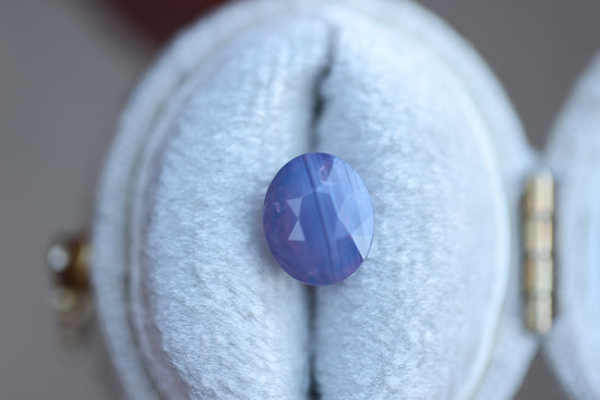 2ct oval opalescent purple pink sapphire