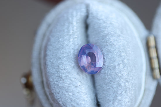 1.06ct oval opalescent purple pink sapphire