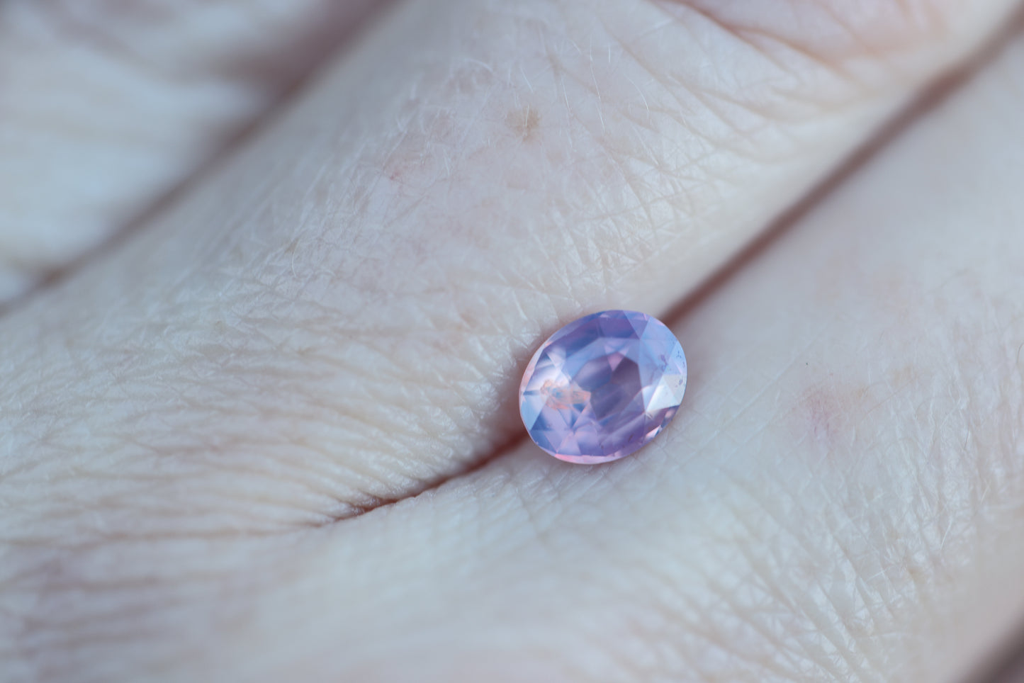 1.06ct oval opalescent purple pink sapphire