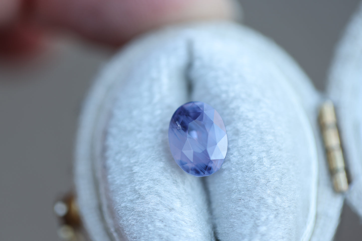 2ct oval opalescent purple sapphire