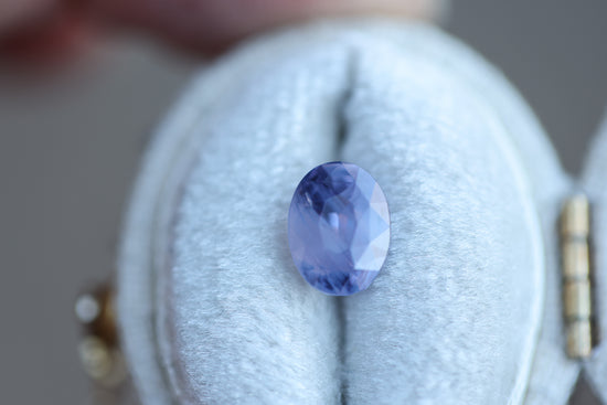 2ct oval opalescent purple sapphire