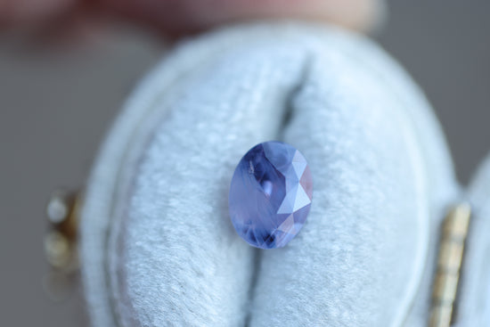 2ct oval opalescent purple sapphire