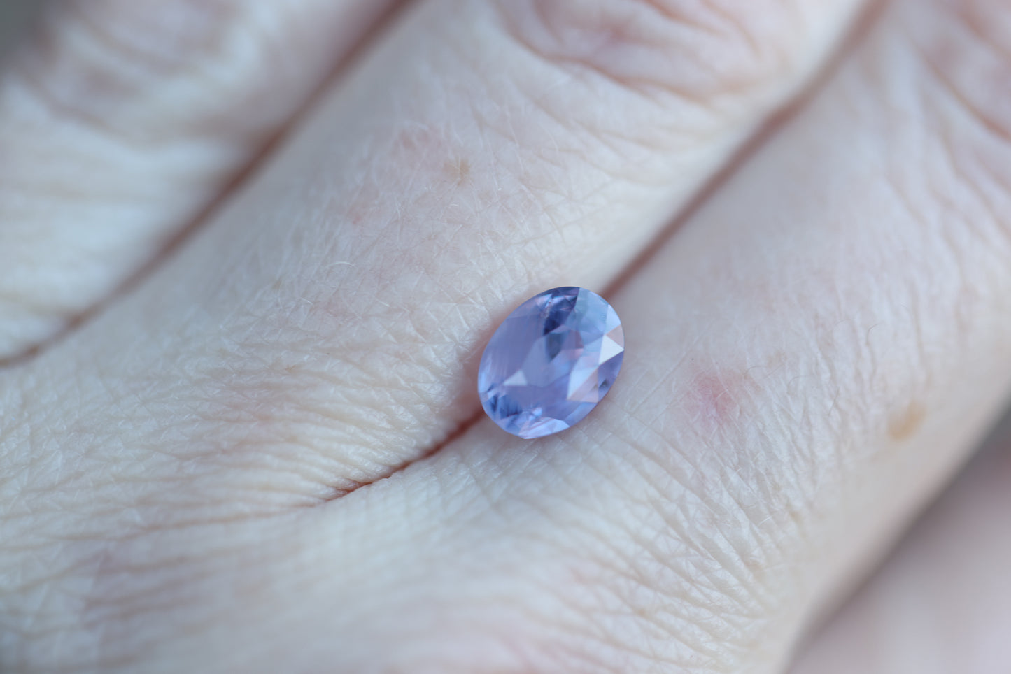 2ct oval opalescent purple sapphire