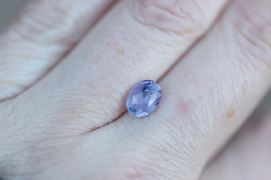 2ct oval opalescent purple sapphire