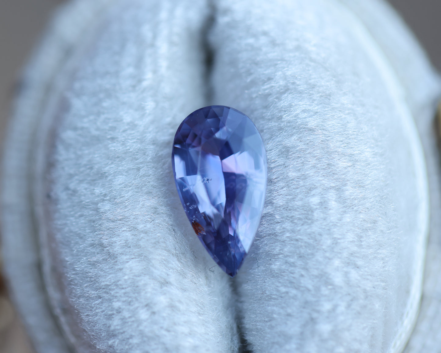 1.57ct pear purple blue sapphire
