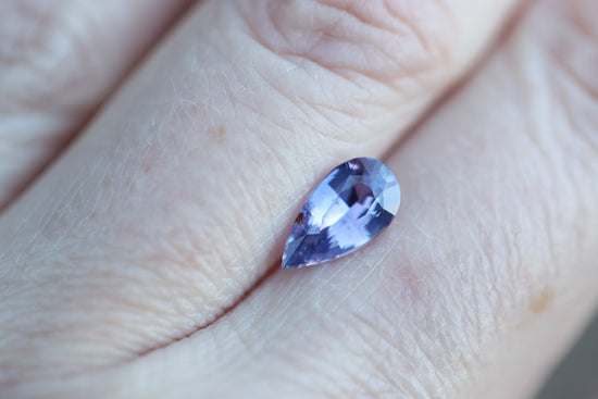 1.57ct pear purple blue sapphire