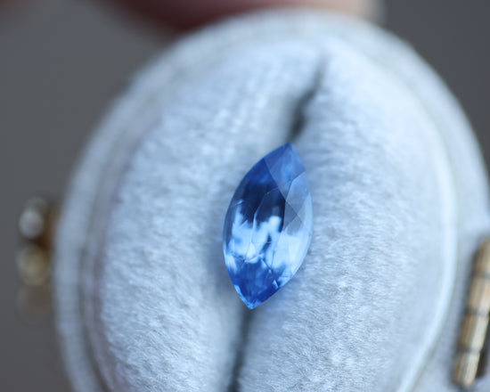 2.05ct marquise blue sapphire