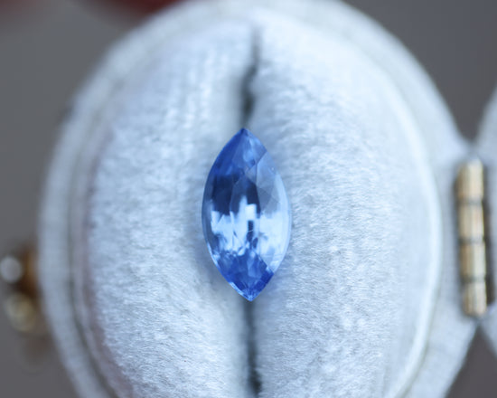 2.05ct marquise blue sapphire