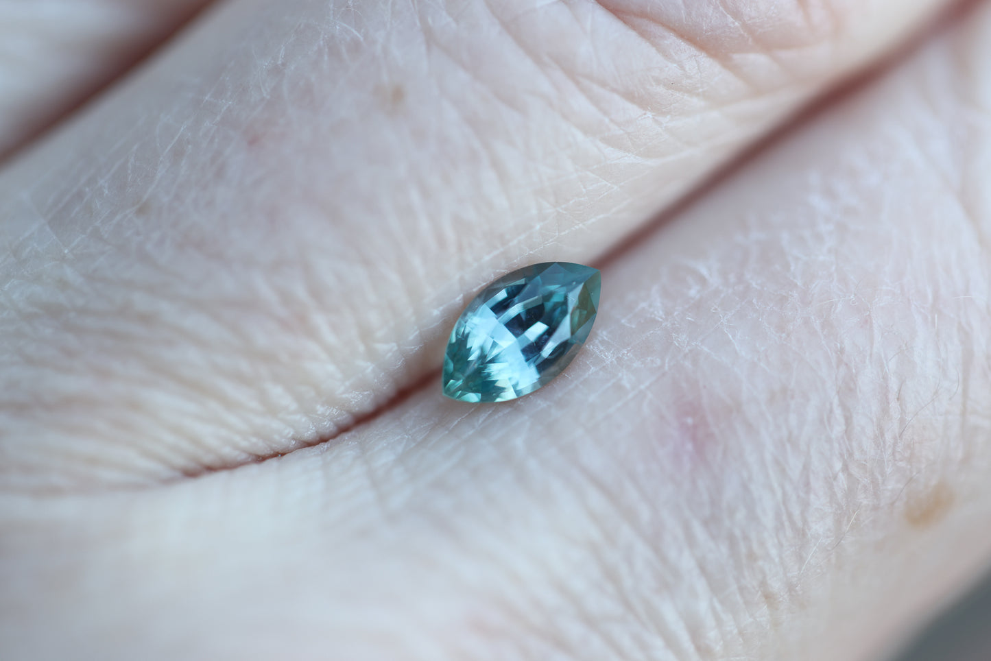 .72ct marquise teal blue sapphire