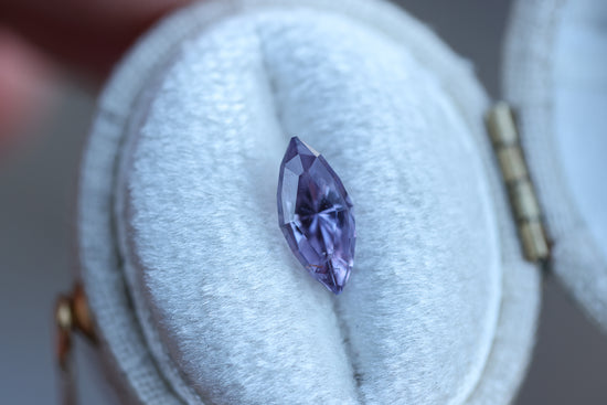 1.32ct purple marquise sapphire- Regal Radiant cut by John Dyer