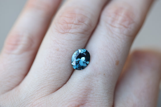 2.56ct Oval Blue Teal Sapphire