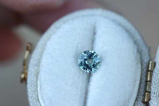 .58ct light blue round sapphire